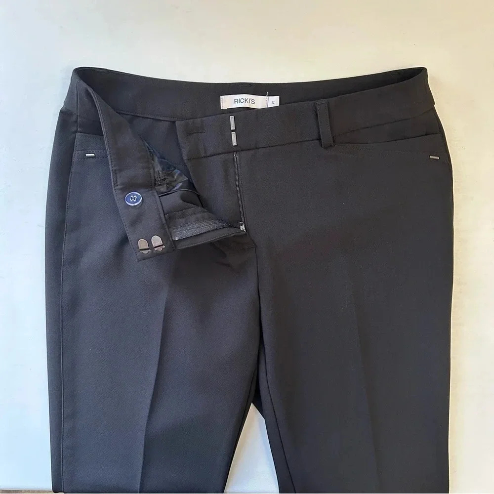 Ricki’s Slim Ankle Cropped Cigarette Pants Black Size 2 - Picture 11 of 16